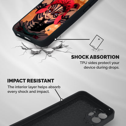 Raging Akaza Shockproof Hybrid Protection (Metal + TPU) Back Case Cover