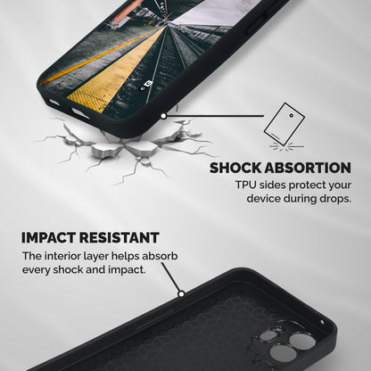 Railway Track Shockproof Hybrid Protection (Metal + TPU) Back Case Cover