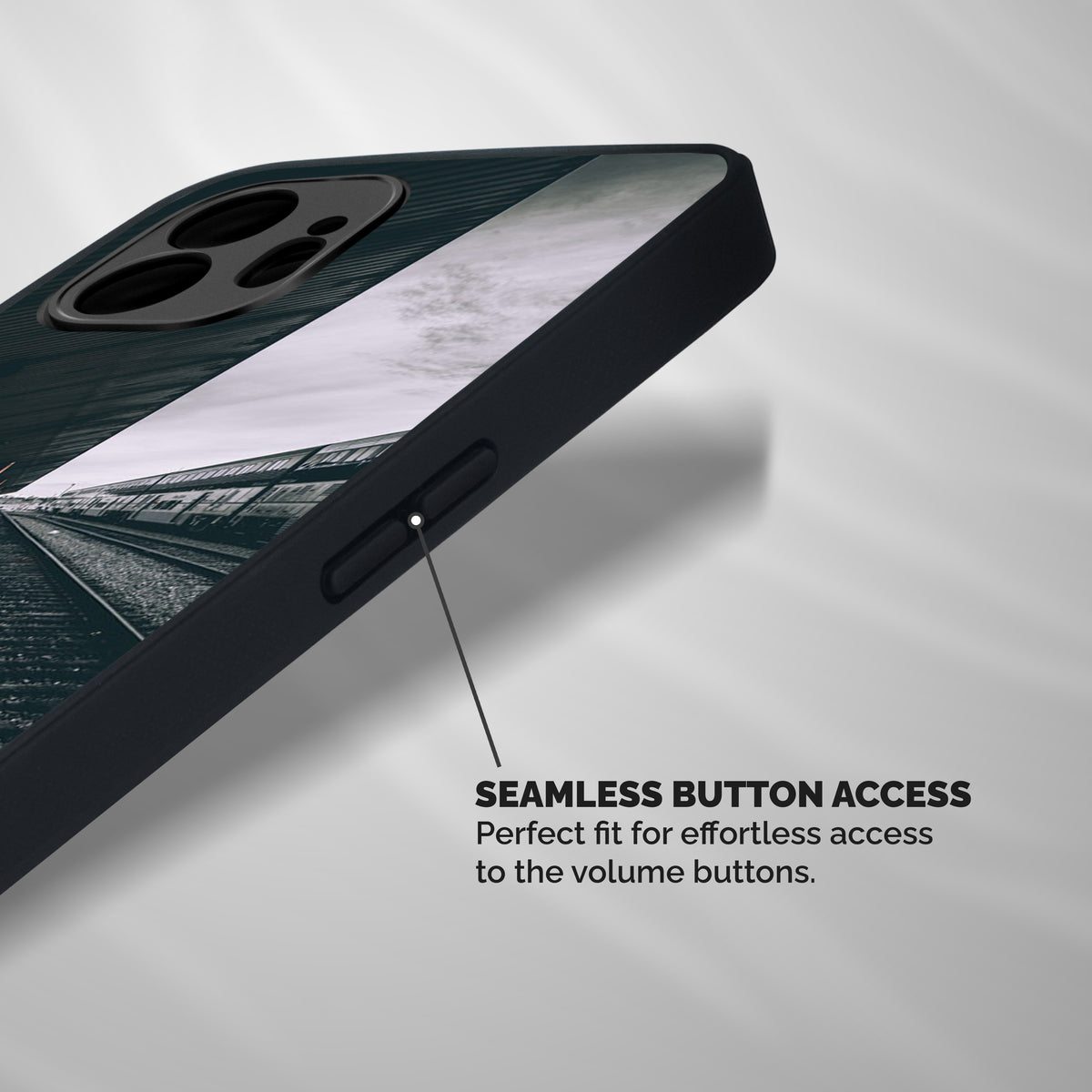 Railway Track Shockproof Hybrid Protection (Metal + TPU) Back Case Cover