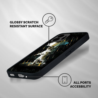 Rain Spaceman Shockproof Hybrid Protection (Metal + TPU) Back Case Cover