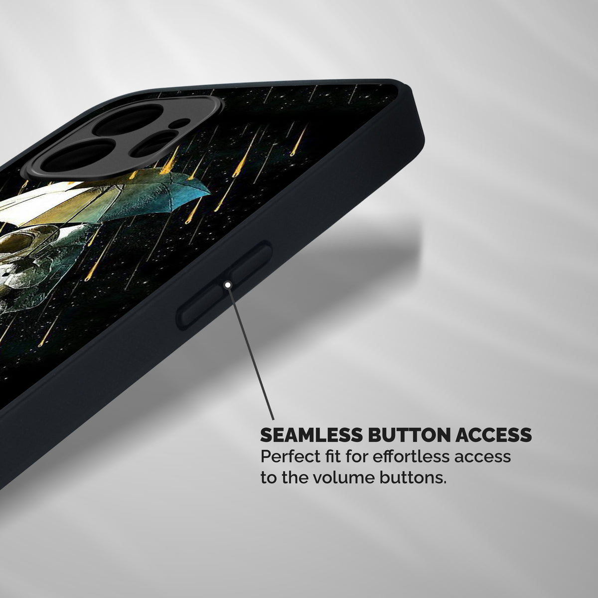 Rain Spaceman Shockproof Hybrid Protection (Metal + TPU) Back Case Cover