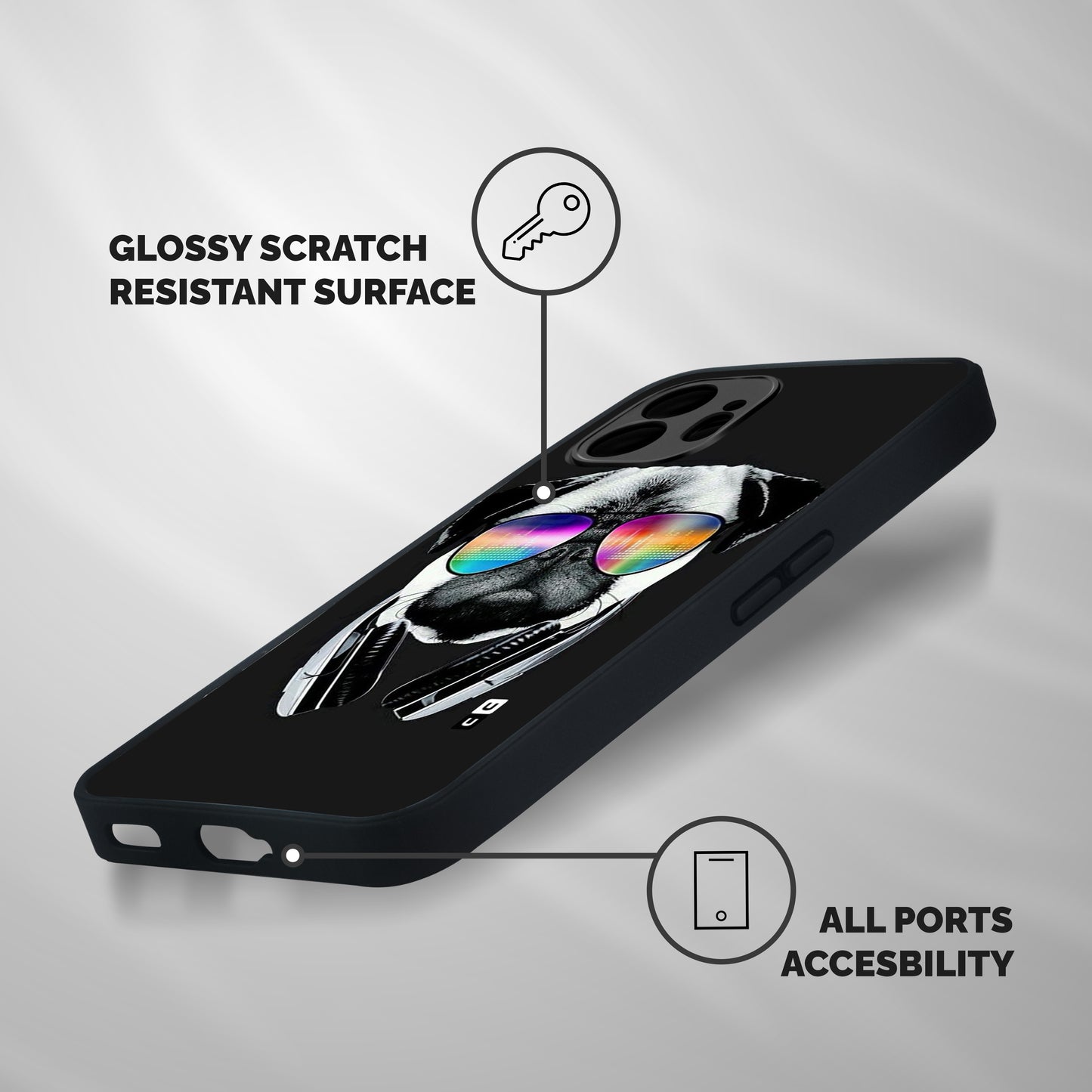 Rainbow Dog Swag Shockproof Hybrid Protection (Metal + TPU) Back Case Cover