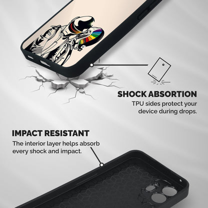 Rainbow Radio Shockproof Hybrid Protection (Metal + TPU) Back Case Cover