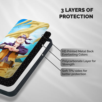 Ready Naruto Shockproof Hybrid Protection (Metal + TPU) Back Case Cover