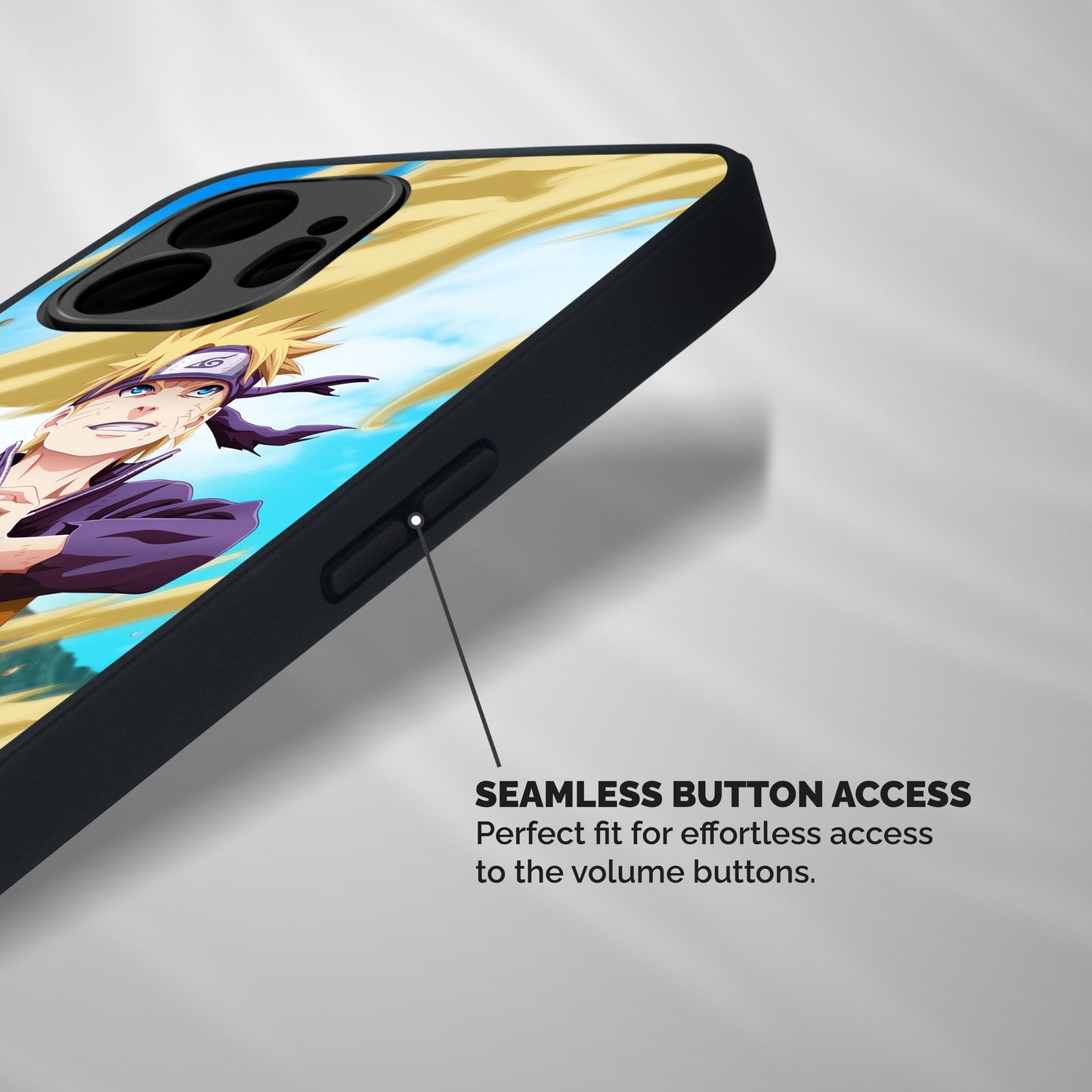 Ready Naruto Shockproof Hybrid Protection (Metal + TPU) Back Case Cover