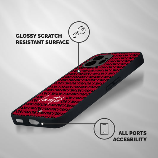 Really Not Ok Shockproof Hybrid Protection (Metal + TPU) Back Case Cover