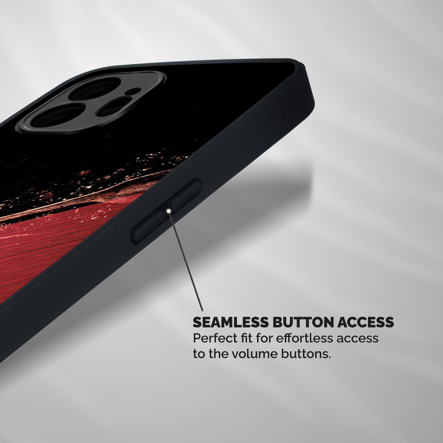 Red Flow Drops Shockproof Hybrid Protection (Metal + TPU) Back Case Cover