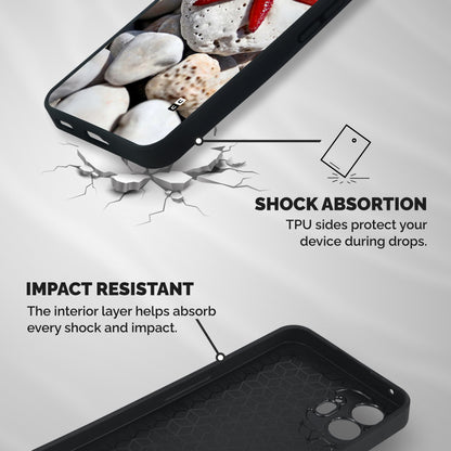 Red Star Fish Shockproof Hybrid Protection (Metal + TPU) Back Case Cover
