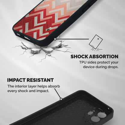 Reds and Greys Shockproof Hybrid Protection (Metal + TPU) Back Case Cover