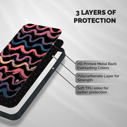 Ribbon Art Shockproof Hybrid Protection (Metal + TPU) Back Case Cover