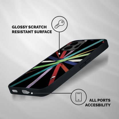 Ribbon Design Shockproof Hybrid Protection (Metal + TPU) Back Case Cover
