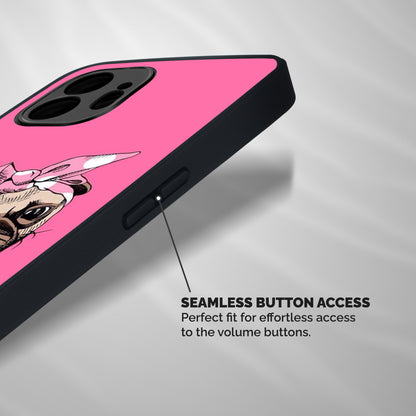 Ribbon Doggo Shockproof Hybrid Protection (Metal + TPU) Back Case Cover