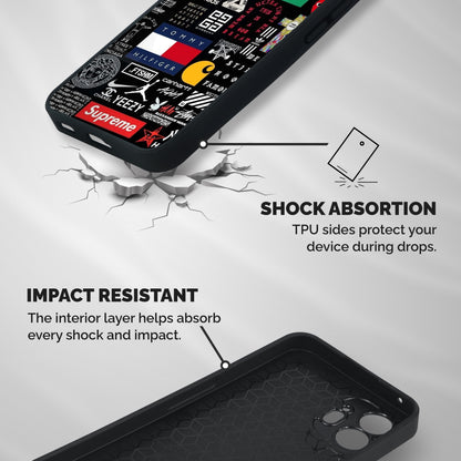 Rich Class Shockproof Hybrid Protection (Metal + TPU) Back Case Cover