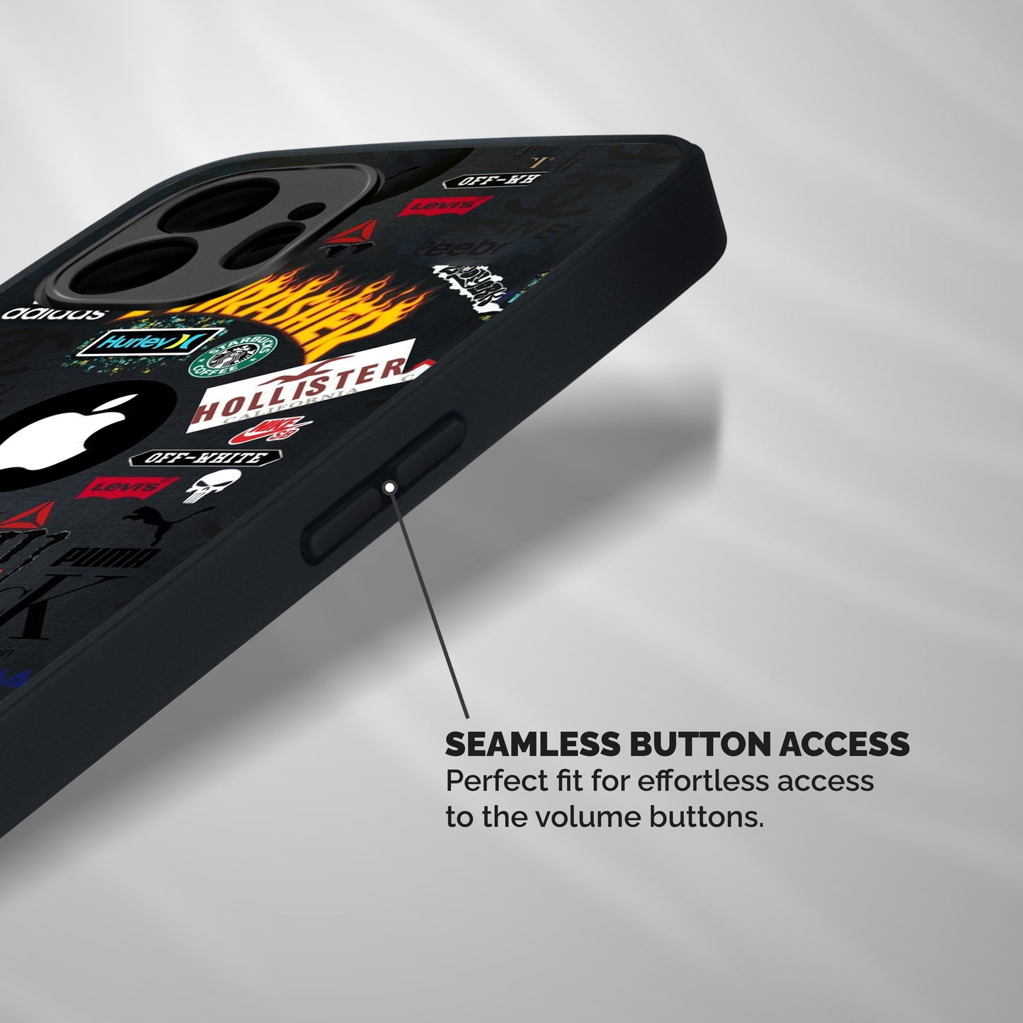 Rich Life Shockproof Hybrid Protection (Metal + TPU) Back Case Cover