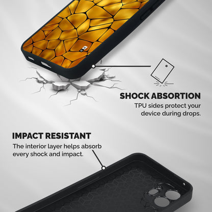 Rich Rocks Shockproof Hybrid Protection (Metal + TPU) Back Case Cover