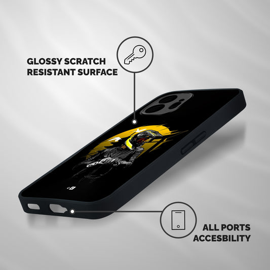 Rider Ready Shockproof Hybrid Protection (Metal + TPU) Back Case Cover