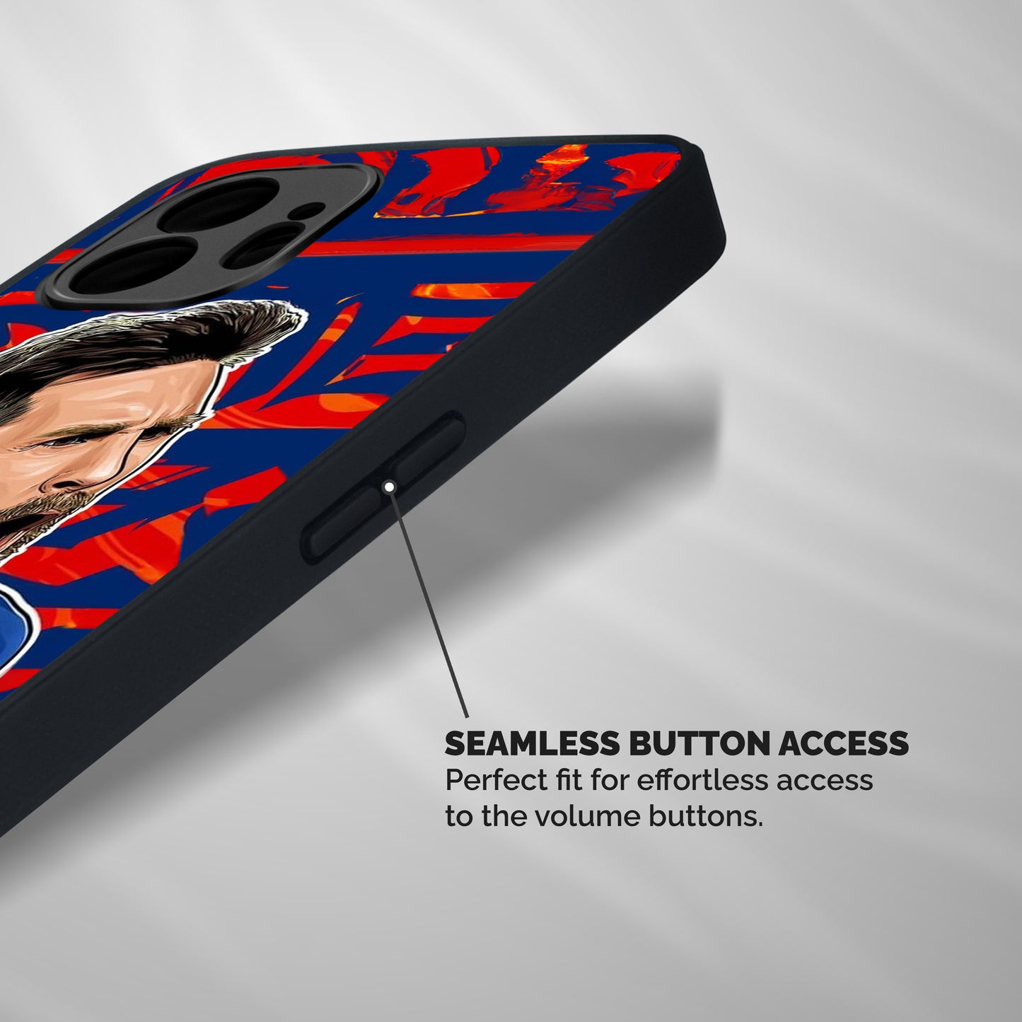 Roaring Soccer Star Shockproof Hybrid Protection (Metal + TPU) Back Case Cover