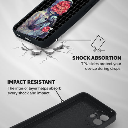 Robot Rose Shockproof Hybrid Protection (Metal + TPU) Back Case Cover