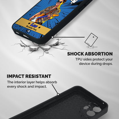 Rockstar Leo Shockproof Hybrid Protection (Metal + TPU) Back Case Cover