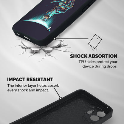 Rolling Spaceman Shockproof Hybrid Protection (Metal + TPU) Back Case Cover