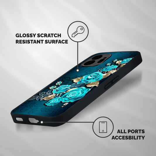 Rose Sheet Shockproof Hybrid Protection (Metal + TPU) Back Case Cover