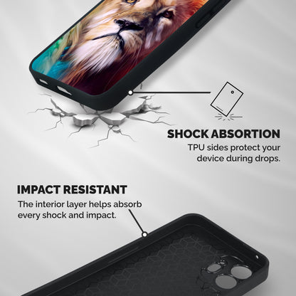 Royal Lion Shockproof Hybrid Protection (Metal + TPU) Back Case Cover