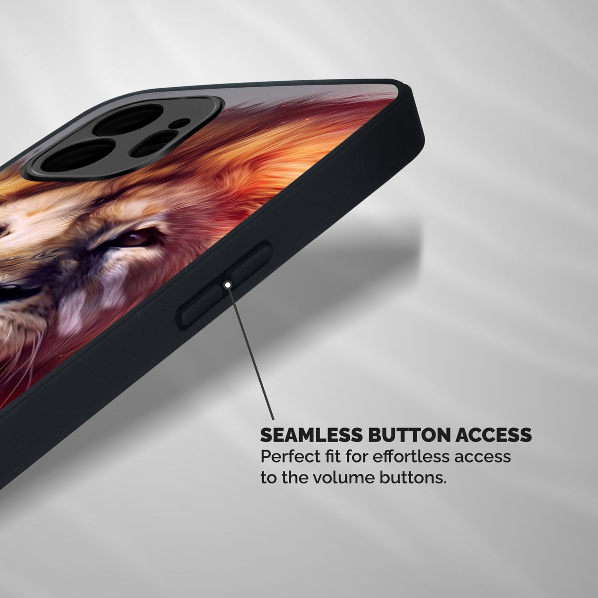 Royal Lion Shockproof Hybrid Protection (Metal + TPU) Back Case Cover