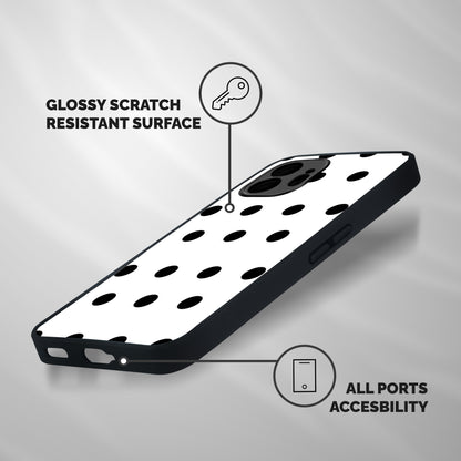 Royal Polka Dots Shockproof Hybrid Protection (Metal + TPU) Back Case Cover