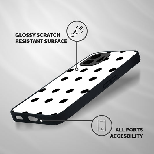 Royal Polka Dots Shockproof Hybrid Protection (Metal + TPU) Back Case Cover
