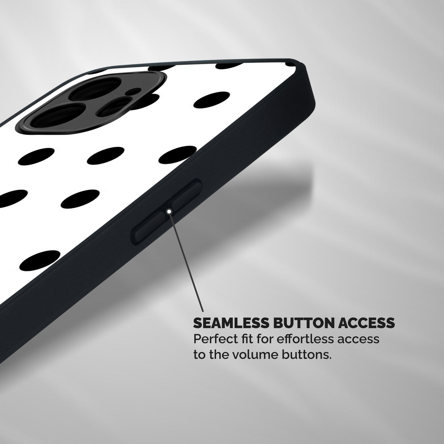 Royal Polka Dots Shockproof Hybrid Protection (Metal + TPU) Back Case Cover
