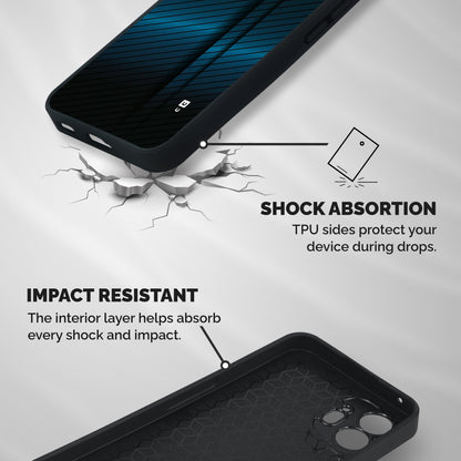 Royal Shade Blue Shockproof Hybrid Protection (Metal + TPU) Back Case Cover