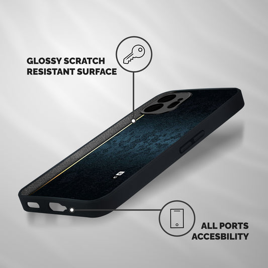 Rug Design Color Shockproof Hybrid Protection (Metal + TPU) Back Case Cover