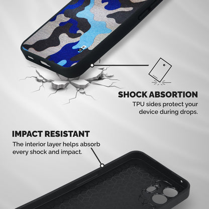 Rugged Camouflage Shockproof Hybrid Protection (Metal + TPU) Back Case Cover