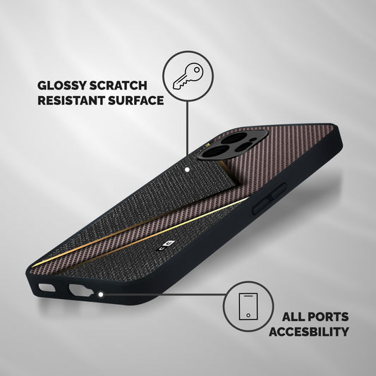 Rugged Polka Design Shockproof Hybrid Protection (Metal + TPU) Back Case Cover