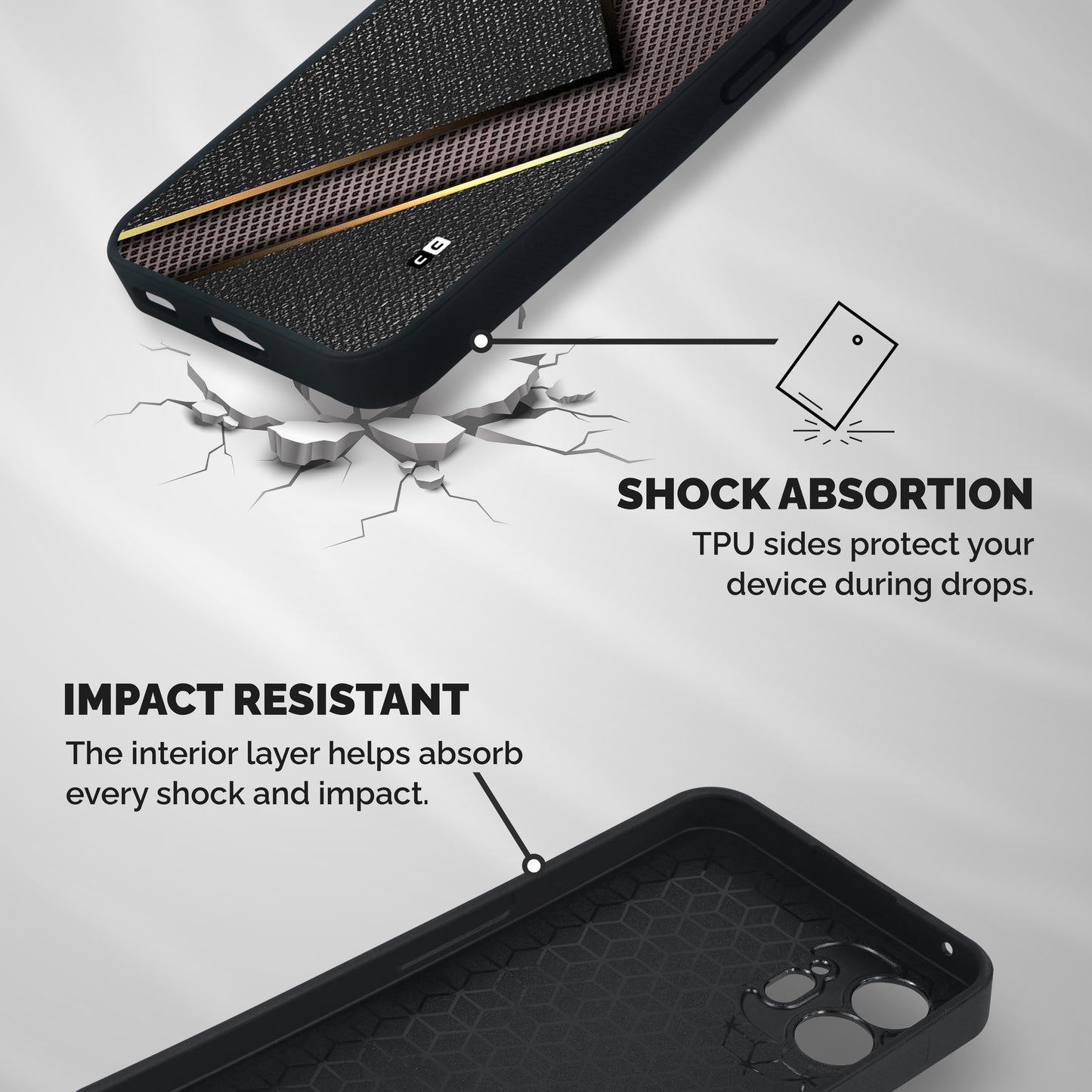 Rugged Polka Design Shockproof Hybrid Protection (Metal + TPU) Back Case Cover