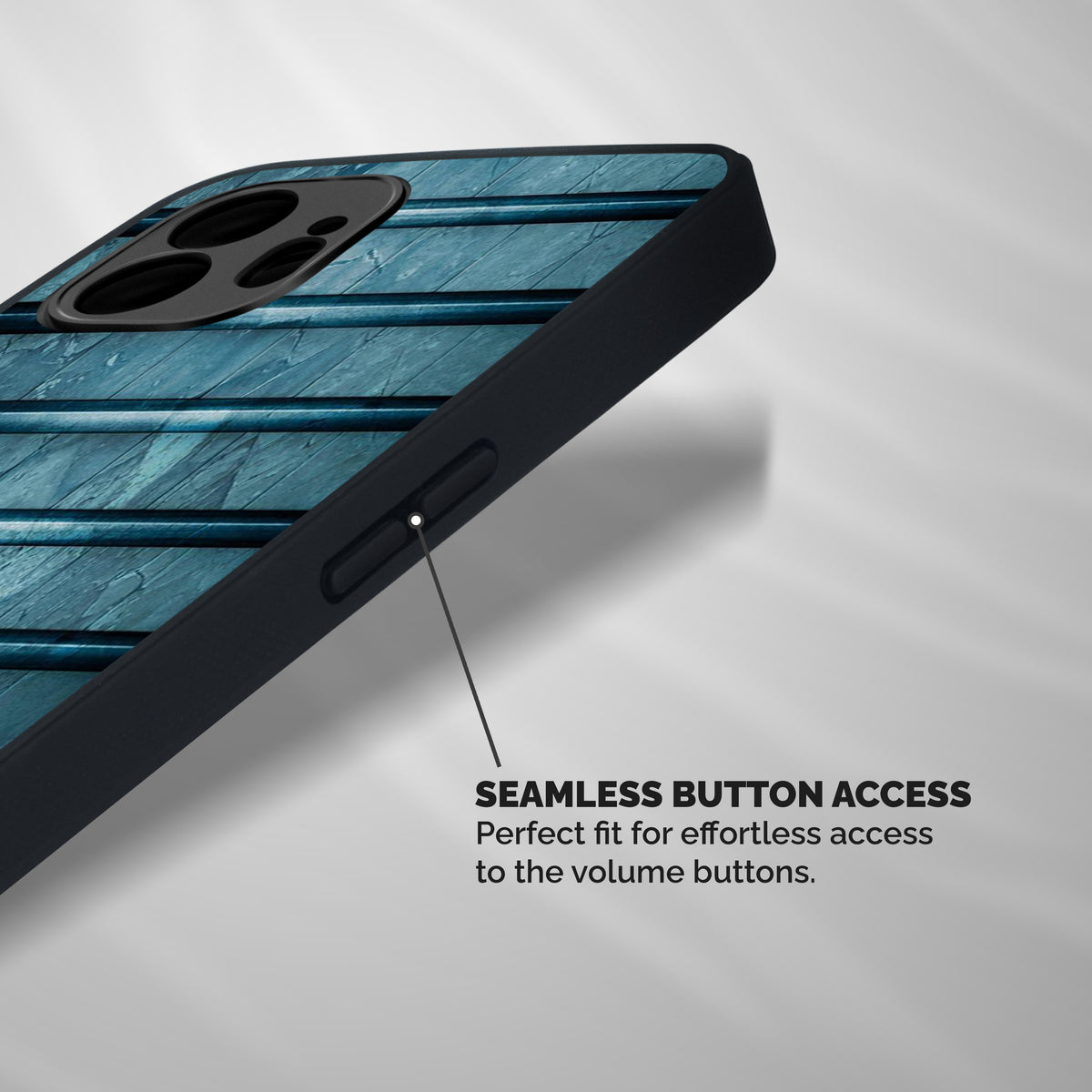 Rustic Blue Shelf Shockproof Hybrid Protection (Metal + TPU) Back Case Cover
