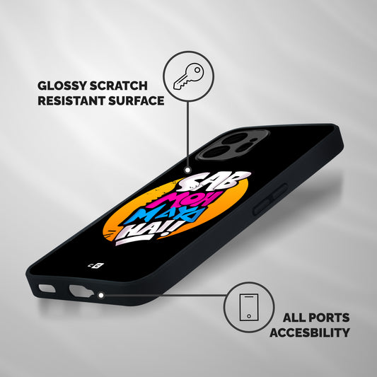 Sab Moh Maya Hai Shockproof Hybrid Protection (Metal + TPU) Back Case Cover