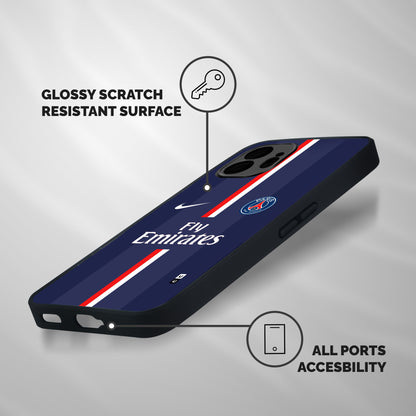 Saint Paris Jersey Shockproof Hybrid Protection (Metal + TPU) Back Case Cover