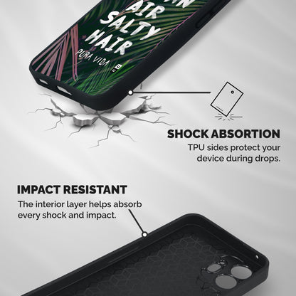 Salty Hair Shockproof Hybrid Protection (Metal + TPU) Back Case Cover