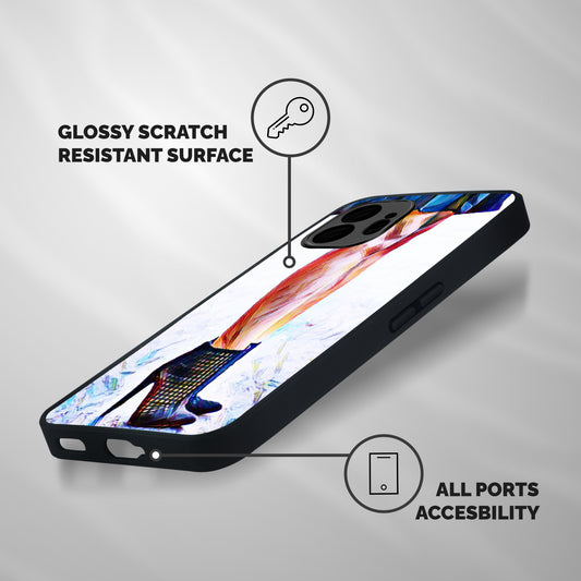 Sassy Heels Shockproof Hybrid Protection (Metal + TPU) Back Case Cover