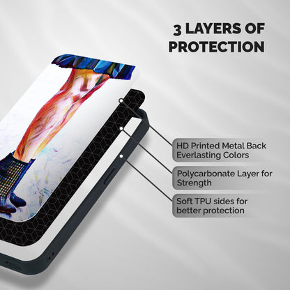 Sassy Heels Shockproof Hybrid Protection (Metal + TPU) Back Case Cover
