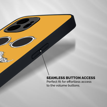 Sassy Mustache Shockproof Hybrid Protection (Metal + TPU) Back Case Cover