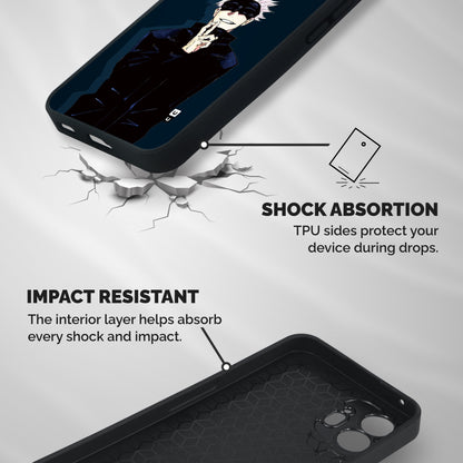 Satoru Gojo Shockproof Hybrid Protection (Metal + TPU) Back Case Cover