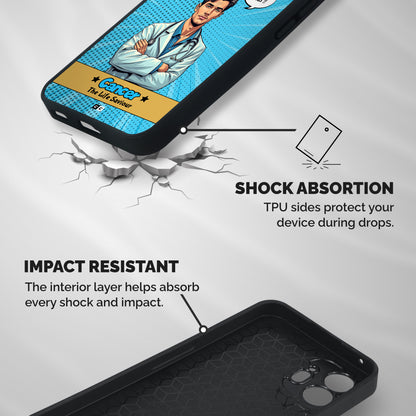 Saviour Cancer Shockproof Hybrid Protection (Metal + TPU) Back Case Cover