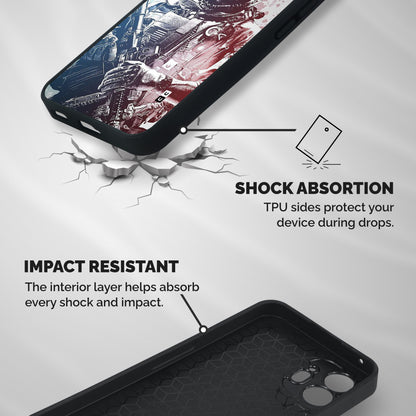 Saviour Shockproof Hybrid Protection (Metal + TPU) Back Case Cover