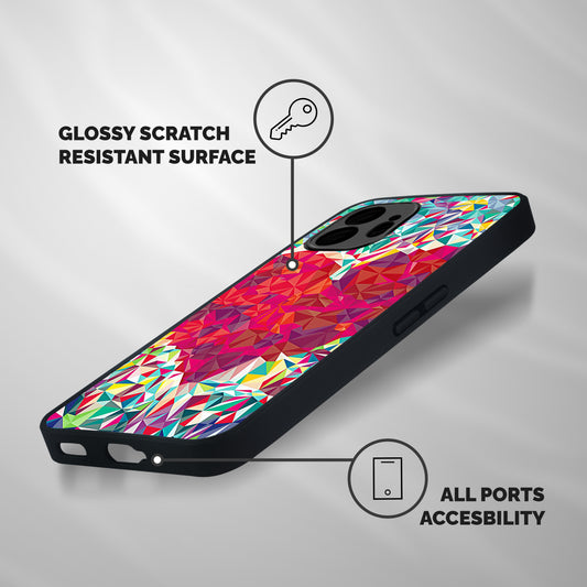 Scrumbled Heart Shockproof Hybrid Protection (Metal + TPU) Back Case Cover