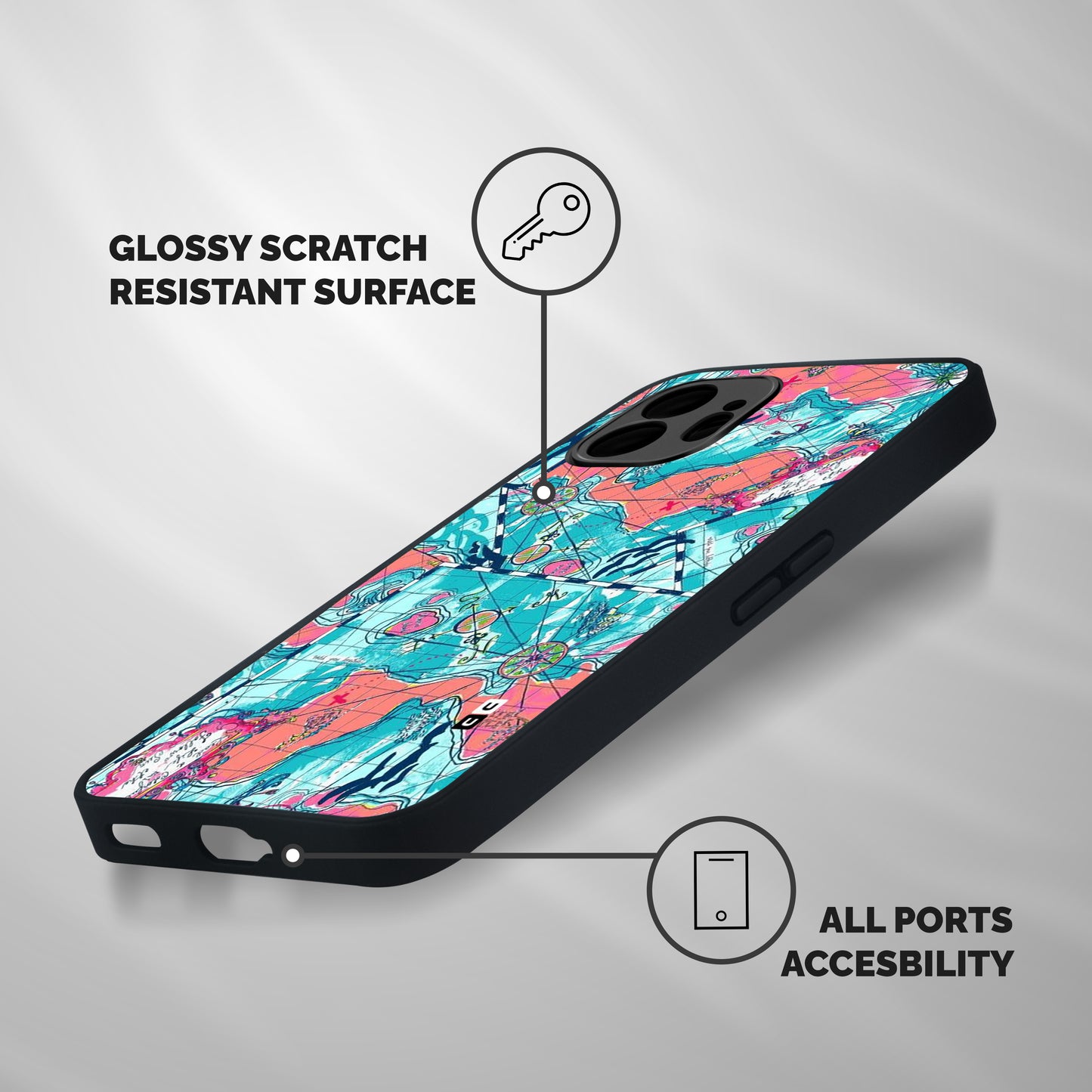 Sea Adventure Shockproof Hybrid Protection (Metal + TPU) Back Case Cover