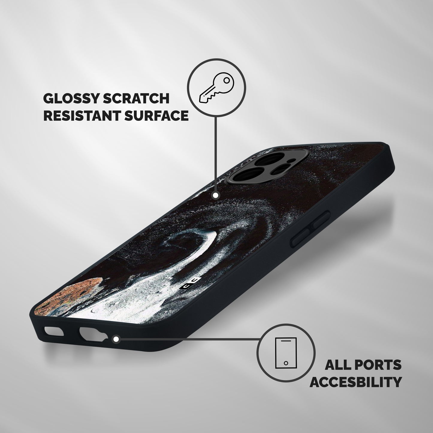 Sea Ice Space Art Shockproof Hybrid Protection (Metal + TPU) Back Case Cover