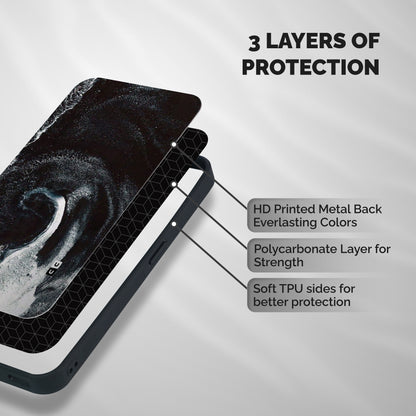 Sea Ice Space Art Shockproof Hybrid Protection (Metal + TPU) Back Case Cover
