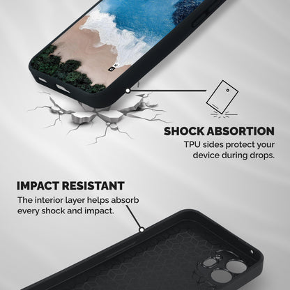 Seaside Shockproof Hybrid Protection (Metal + TPU) Back Case Cover